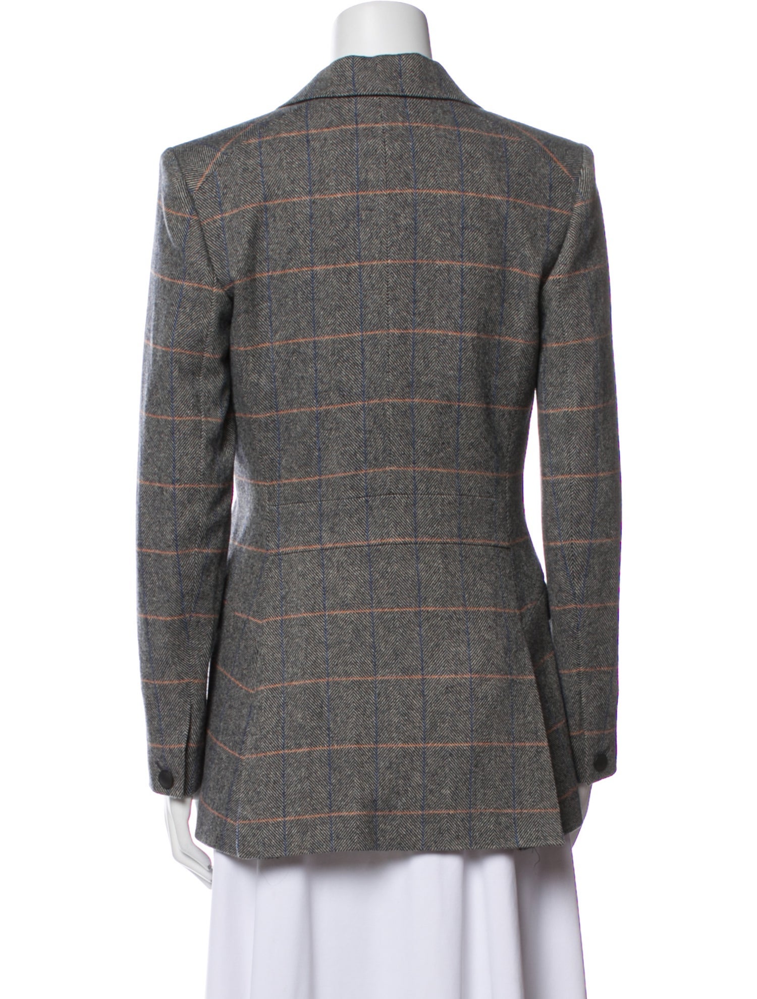 Rag & Bone Virgin Wool Plaid Print Coat